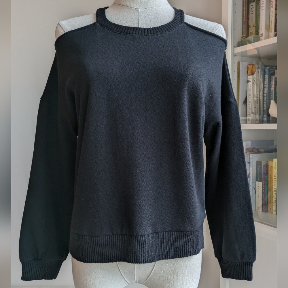 Maeve Anthropologie Cold Shoulder Sweater